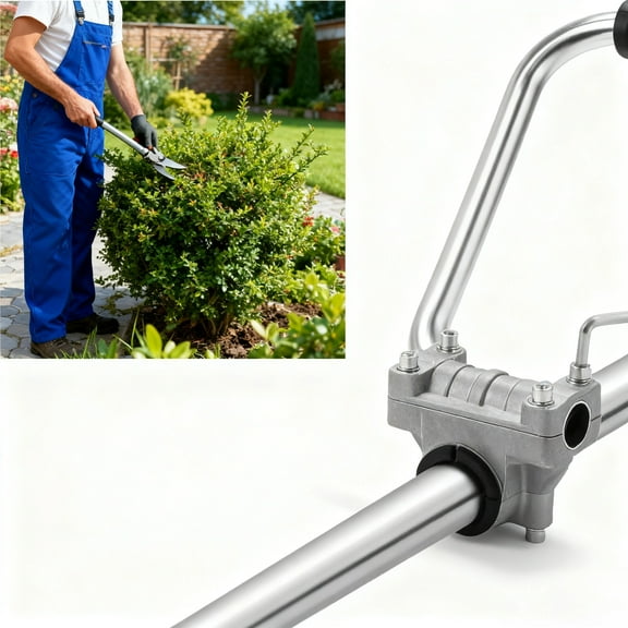 Ergonomic Trimmer Grip, String Trimmer Handle with Bracket Clip, Weed Wacker Handle Extension, Lawn Trimmer Handle Grid for Lawn Care