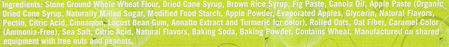 Nature's Bakery Stone Ground Whole Wheat Apple Cinnamon Fig Bars, 12 oz, (Pack of 6)