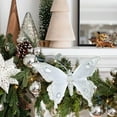 thumbnail image 7 of CuiLiyq Christmas Decoration, Sparkling Butterfly Decoration Clip, For Decorating Christmas Trees Weddings Holidays and Party Scenes (Silver), 7 of 7