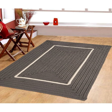 Furnishmyplace Gray 100 Polypropylene Braided 5x7 Area Rug Polypropylene Braided 5x7 Area Rug