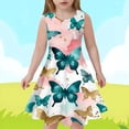 thumbnail image 2 of MIASHUI Robe Sans Manches pour Filles Mode Été Décontractée avec Poches Latérales Rose Clair, 4-5 Ans, 2 of 5