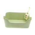 thumbnail image 4 of Cat Splashproof Bedpan High Sided Travel Durable Kitty Litter Pan Green, 4 of 8