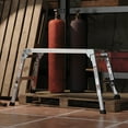 thumbnail image 3 of LiviNest Aluminum Work Platform for Home DIY: 40" Wide Platform & 225 lbs Capacity - Adjustable Telescopic Legs 22"-27.5" for Uneven Ground - Folding Portable Work Bench for Car Washing & Painting, 3 of 6