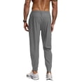 thumbnail image 3 of Domuza Mens Lightweight Pants High Waisted Stretchy Sweatpants Relaxed Fit Joggers with Pockets Casual Pants 2026 Gray M, 3 of 3