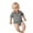 Light Gray, variant on Combinaison Bebe Garcon Infant Baby Boys Summer Solid Short Sleeve Romper Newborn Bodysuits Gentleman Top Preemie Onesies Light Pink 6 Months-9 Months