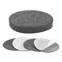 Uxcell 10-Pack Lamp Base Felt, 4 Inch Dia. 2mm Thick Self Adhesive Round Fabric Felt Pads for Lamp/Furniture/DIY [Grey]
