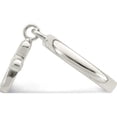 thumbnail image 4 of Sterling Silver Solid Cross Dangle Ring (Size 6) Made In India qr963-6, 4 of 5