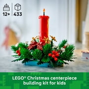 LEGO Christmas Table Decoration Building Toy for Kids - Brick-Built Holiday Centerpiece & Festive Room Decor - Christmas Craft for Girls & Boys, Ages 12+ Gift Idea for Families - 40743