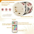 thumbnail image 5 of Yayeee Flameless Candles with Remote Flickering Battery Operated Multi Color Changing, Red Deer, 5 of 7