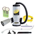 thumbnail image 1 of ProTeam 6 Qt. QuietPro BP HEPA Backpack Vacuum with 107100 Xover Floor Tool Kit D and HEPA Filtration System - 120V, 1 of 3