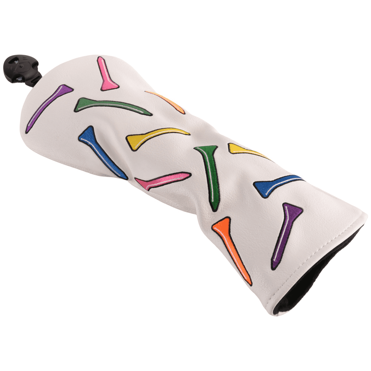 2X Tees Pattern Golf Club Cover for Driver,Fairway,Hybrids-Golf Driver Headcover/Golf Fairway Wood/Hybrid Club