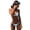 White, variant on 1 Set Adjustable Straps Ring Linked Backless Bikini Set Micro Triangle Bra Low Rise Briefs Swimwear Beachwear