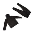 thumbnail image 4 of Conjunto de sudadera deportiva informal para hombre, chaqueta informal con cremallera, chándal con cremallera, traje deportivo negro unisex, 4 of 15