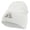 White, variant on Egypt Pyramind Logo Embroidered 8 inch Acrylic Short Blank Beanie - White OSFM