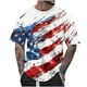 thumbnail image 1 of Blusas y camisas de manga corta con cuello en V, moda de verano, camiseta informal de cuello redondo estampada para hombre, top de algodón de imitación para hombre, 1 of 5