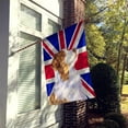 thumbnail image 2 of Carolines Treasures LH9470CHF Australian Shepherd with English Union Jack British Flag House Flag House Size multicolor, 2 of 4