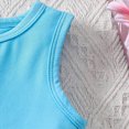 thumbnail image 4 of TOWED22 Infant Baby Girl 2 Piece Adorable Outfits Sleeveless Tee and Shorts Sweet Sets Summer Tank Top Clothing for Toddler Casual Elastic Waist Clothes(Sky Blue,9-10 Y), 4 of 9