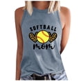 thumbnail image 1 of Birdeem Womens Summer Baseball Printed Sleeveless Round Neck Tank Top Round Neck Tank Top, 1 of 12