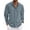 Blue, variant on Thrilos Mens Dress Shirts Long Sleeve Tops Button Up Work Shirts Casual Linen Shirt for Men
