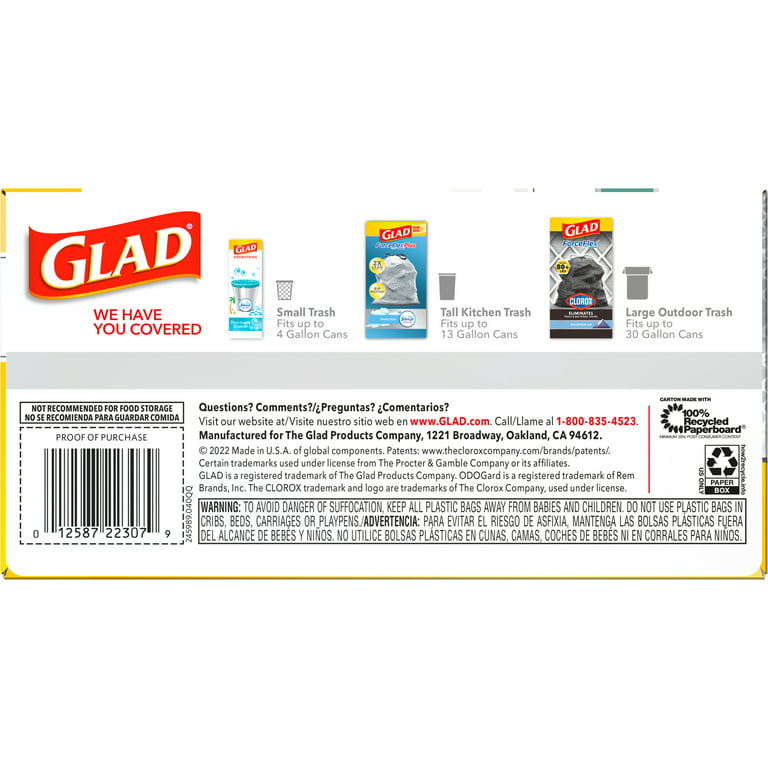 Save on Glad ForceFlex Plus Tall Kitchen Bags Eucalyptus & Peppermint 13  Gallon Order Online Delivery