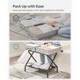 thumbnail image 4 of Luggage Rack with Fabric Storage Shelf Suitcasa Stand for Guest Room Bedroom Holds up to 110 lb Black, 4 of 7