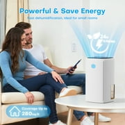 Breezome 37OZ Compact Dehumidifier for Home, Dehumidifiers with Auto Shutoff, Auto Defrost, Ultra-Quiet Energy Saving for Small Areas like Bathrooms, Closets, and RVs