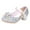 Silver, variant on Odeerbi Girls Sandals Infant Kids Baby Girls Pearl Crystal Bling Bowknot Single Princess Shoes Sandals