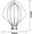 thumbnail image 2 of Fouet en Acier Inoxydable pour Appareil de Cuisine Kitchenaid, 2 of 5