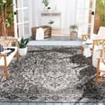 thumbnail image 2 of SAFAVIEH Beach House Kestrel Medallion Indoor/Outdoor Area Rug, Light Grey/Charcoal, 2'2" x 4', 2 of 7