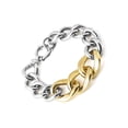thumbnail image 4 of Coastal Jewelry Two Tone Stainless Steel Curb Link Chain Bracelet, 4 of 4