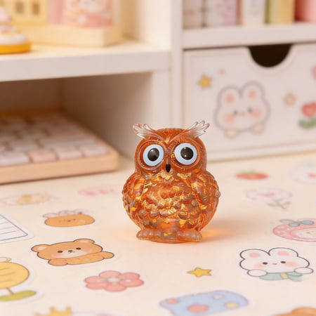 KOYPTL Owl Sugar Stress Ball Squishies Toys for Adults Kawaii Squeeze Stress Balls Owl Sugar Ball Squeeze Toys Party Favors Easter Basket Stuffers Holiday Birthday Gifts for 3 4 5 6+Years Old