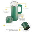thumbnail image 4 of RTIC 20 oz Ceramic Lined Insulated Road Trip Travel Mug, Leak-Resistant Lid, Pine Tree, 4 of 7