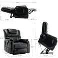 Julyfox Lift Recliner Chair Lay Flat Infinite Position Electric Recliner Chair Dual Motor Power