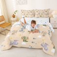 thumbnail image 3 of Homewish Magic Dragon Queen Comforter Set,Cute Rainbow Comforter Sets Queen,Cream,Colorful Stars Reversible,3 Pieces,1 Comforter and 2 Pillowcases, 3 of 7