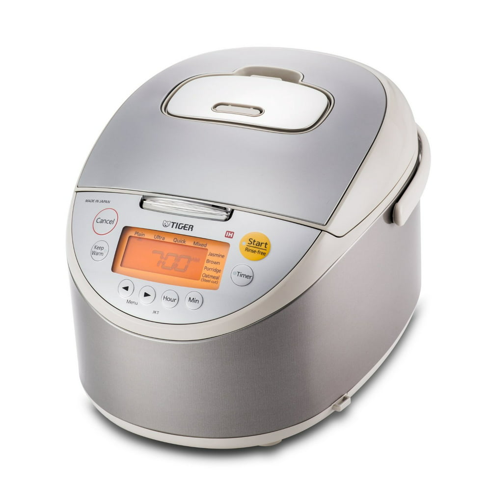 Tiger JKT-B18U-C 10-Cup (Uncooked) IH Rice Cooker with Oatmeal Cooker Tiger Stainless Steel Rice Cooker