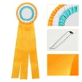 thumbnail image 1 of Colorfast Antiwear Class Trophy, Ribbon Badge, Any Celebration For Competition Winners Yellow, 1 of 8