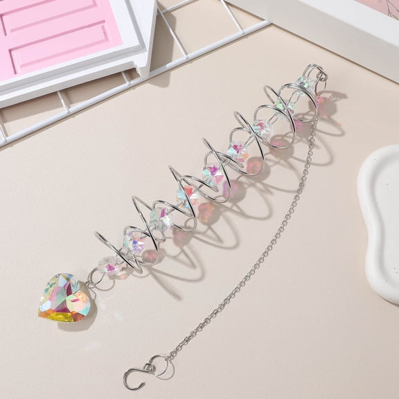 LEORX Decorative Heart Pendant Hanging Sun Catcher Ornament for Home and Car