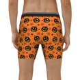 thumbnail image 2 of Men's Boxer Briefs, halloween spider web pumpkins Soft and Breathable Mens Underwear Boxer Briefs With Widen Waist, 2 of 5