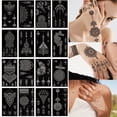 thumbnail image 1 of Kit de tatuaje temporal XMASIR de 16 hojas con plantillas para mujer, 1 of 5