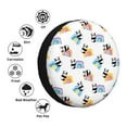 thumbnail image 4 of Wukai Panda And Rainbow Print Spare Tire Cover for RV Trailer,Waterproof PVC Faux Leather Wheel Cover Fit for Truck,Trailer,RV,SUV,Camper and Most Vehicle-14 inch, 4 of 6