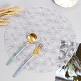 thumbnail image 2 of Set de Sets de Table en PVC avec 4 Sets de Table Décoratifs pour Table de Mariage (Argent), 2 of 7