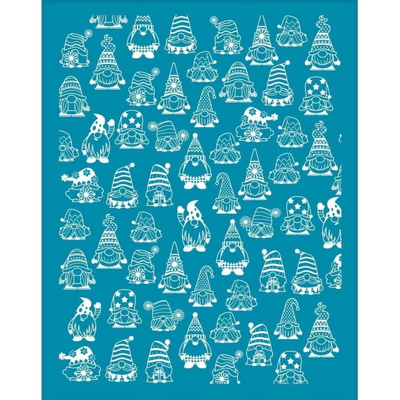 Silk Screen Printing Stencil for Painting on Wood DIY Decoration T-Shirt Fabric Gnome Pattern 100x127mm