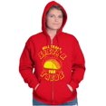 thumbnail image 3 of Will Trade Sister for Taco Funny Food Unisex Fleece Graphic Zip Up Hoodie Brisco Brands 5X, 3 of 5