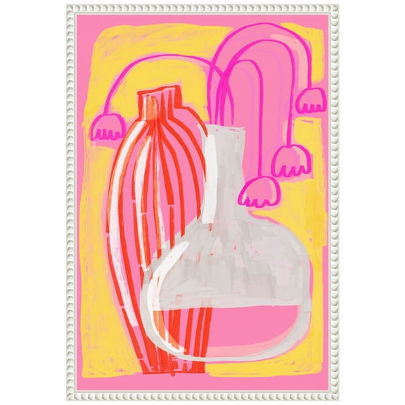 Amanti Art Neon Still Life No 5 Framed Canvas Wall Art Print