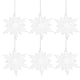 thumbnail image 3 of Fiudx Copos de Nieve Navideños, Elegantes Adornos de Cuerda, Intrincados Adornos Colgantes, Acentos Festivos Duraderos, Uso En Interiores y Exteriores, para Entusiastas de La Decoración Navideña, Lig, 3 of 6