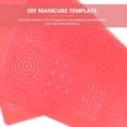 thumbnail image 4 of MasteelfCA 1 Pce Gabarit d'Ongles pour Femmes Plaque de Estampage Outil de Manucure DIY (Rouge), 4 of 7