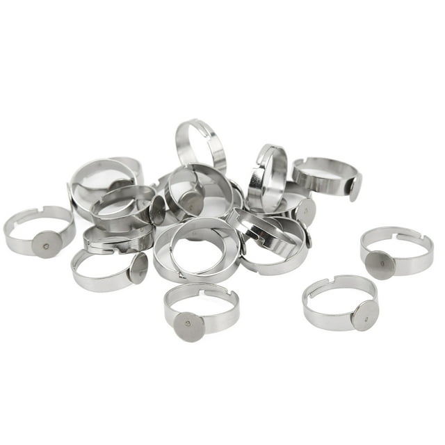 DIY Rings, DIY Make Adjustable Size Ring Blanks 20PCS For DIY Jewelry For DIY Rings