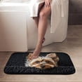 thumbnail image 6 of 1pc Yorkshire Terrier Absorbent Non-Slip Bathroom Thickened Flannel Rug Decor,Soft,Quick Drying,Suitable For Indoor/outdoor Use,Bathrooms,Bedrooms,Kitchens,Terrace,Laundry Rooms,16"x24", 6 of 9