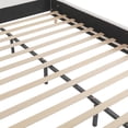 thumbnail image 6 of GDF Studio Retro Boucle Upholstered Queen Bed, Platform Bed with Wingback Headboard, White, 6 of 8