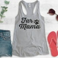 thumbnail image 2 of Fur Mama Tank Top, Ladies Racerback Tank Top, Cute Dog Tank, Dog Mama Tank, Pet Tank, Pet Owner Tank, Heather Gray, Small, 2 of 3